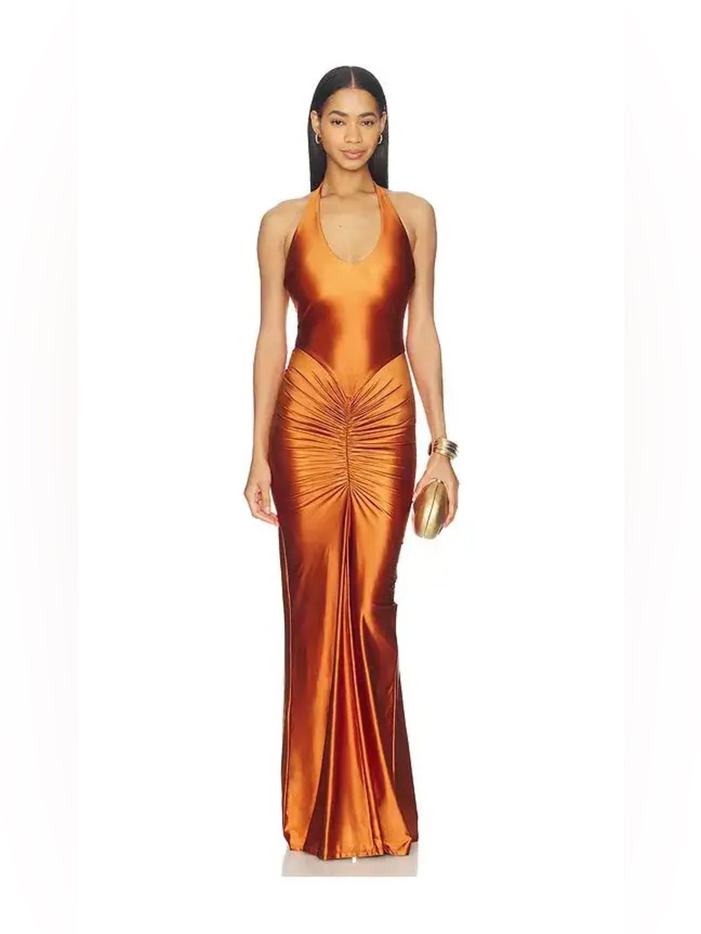 Joann Dress in Copper by Delfi Collective